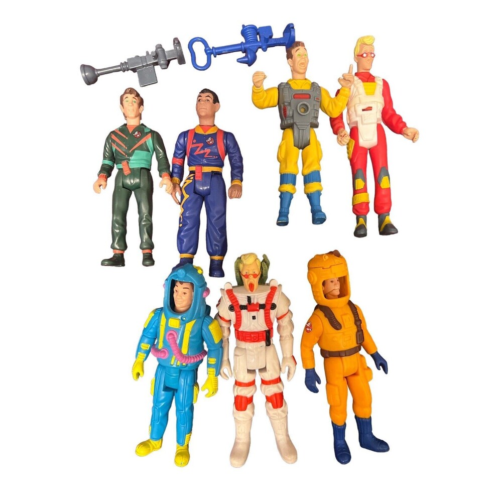 VTG 84 88 89 THE REAL GHOSTBUSTERS SUPER FRIGHT‎ FEATURES LOT OF 7 FIGURES LOOSE